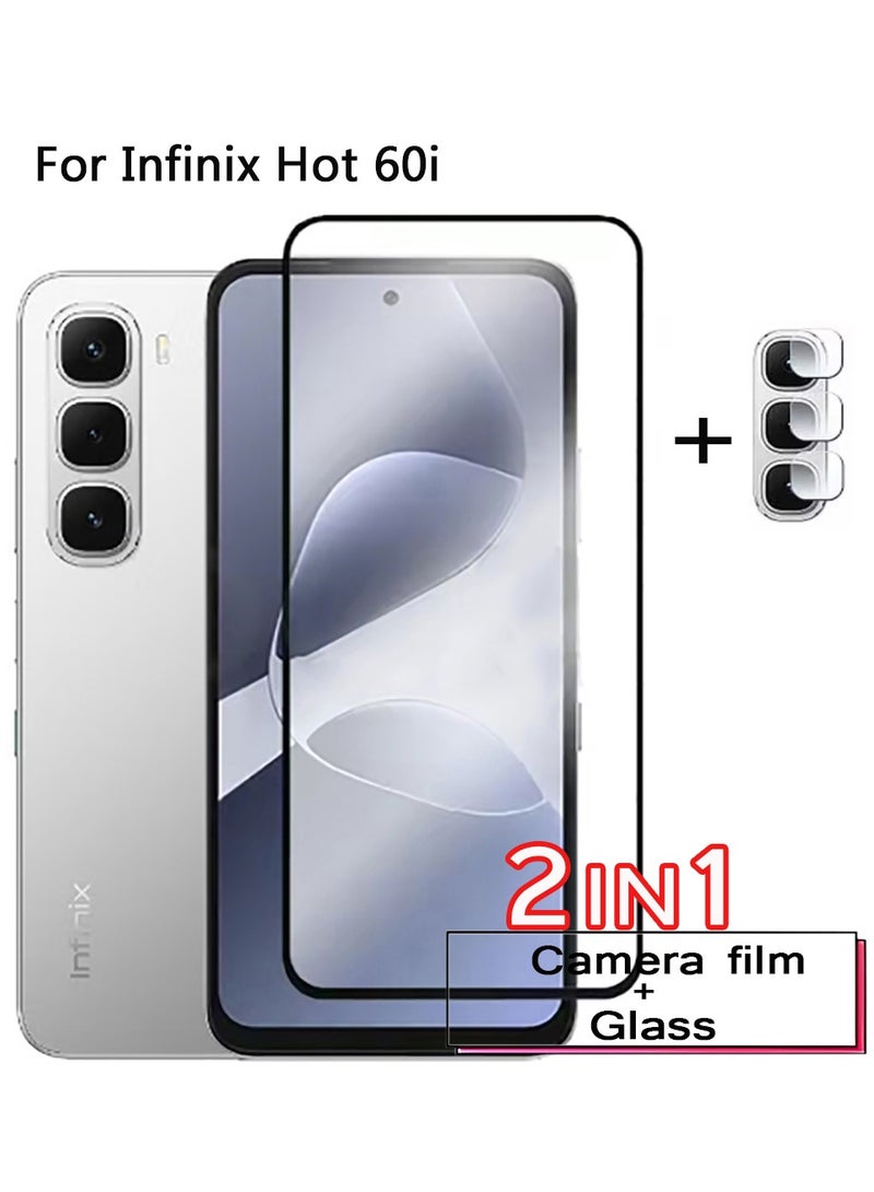 2 in 1 For For Infinix hot 60i Screen & Camera Protection - High transparency full coverage security protector - Image 1