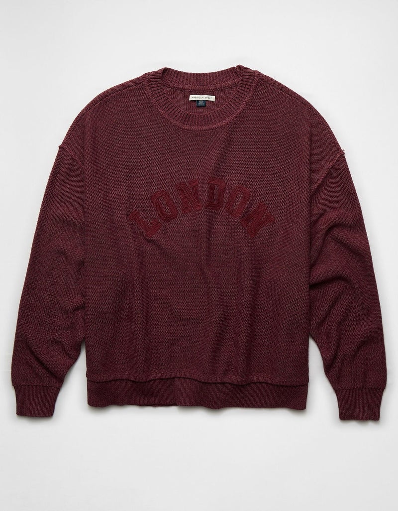 American Eagle AE Oversized Crew Neck Sweater - Image 4