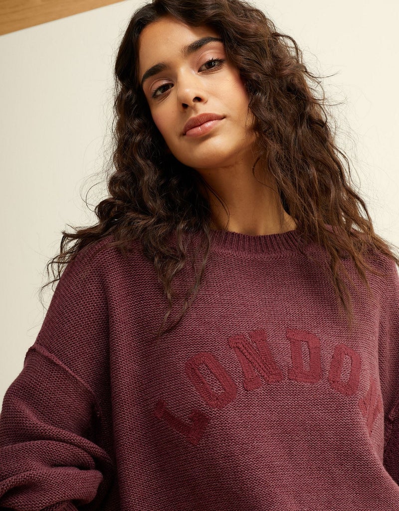 American Eagle AE Oversized Crew Neck Sweater - Image 3