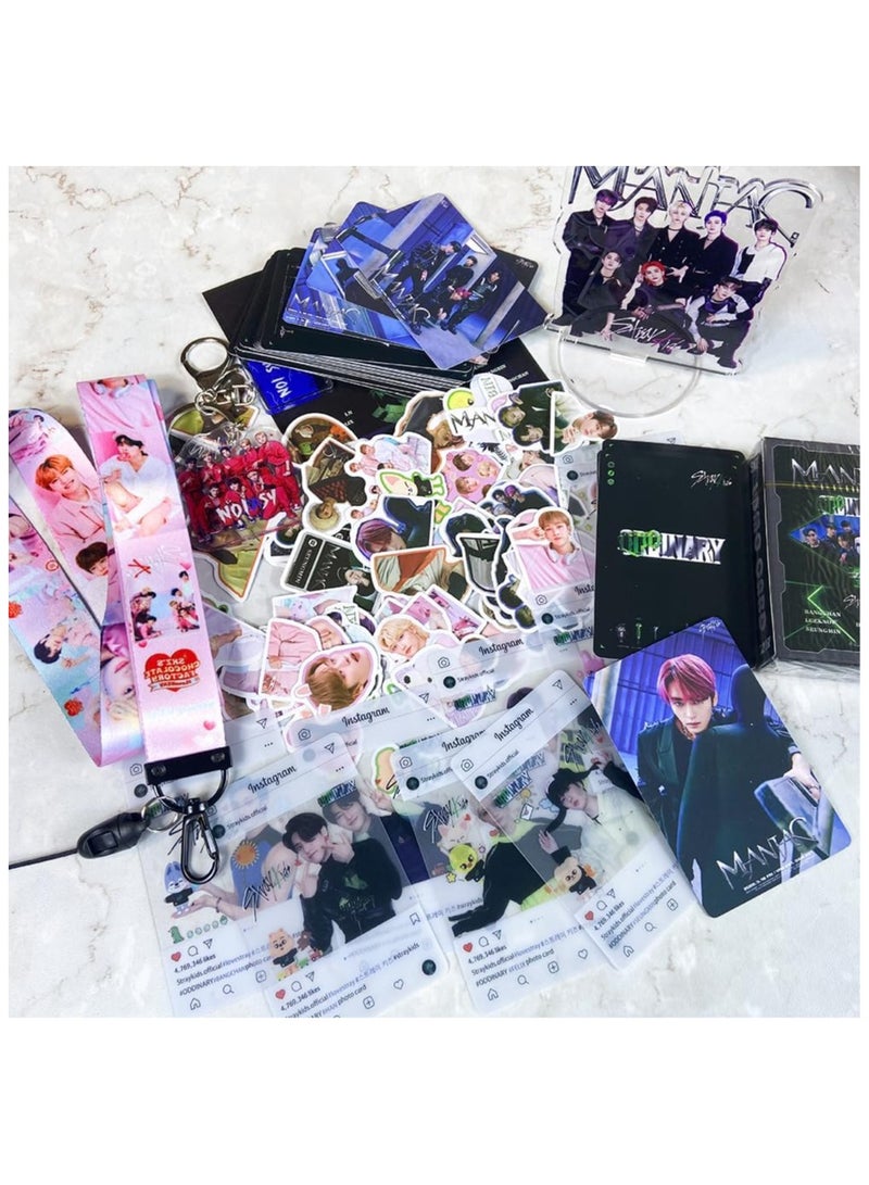 general SKZ Goods Set Lucky Bag Keychain Acrylic Stand Sticker Photo Card Mobile Phone Strap Birthda, Gift KPOP Popular Korean Style - Image 3