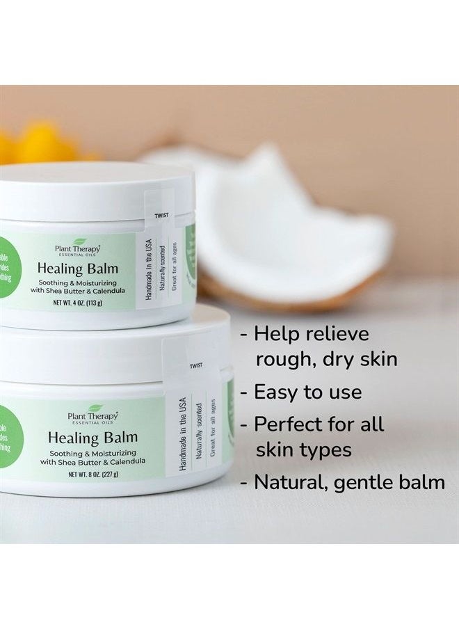 Plant Therapy Healing Balm 8 oz 100% Pure & Natural, Nutrient-Rich Botanical Formula, Soothing Ingredients: Shea Butter, Tamanu Oil, and Calendula Extract  - Image 1
