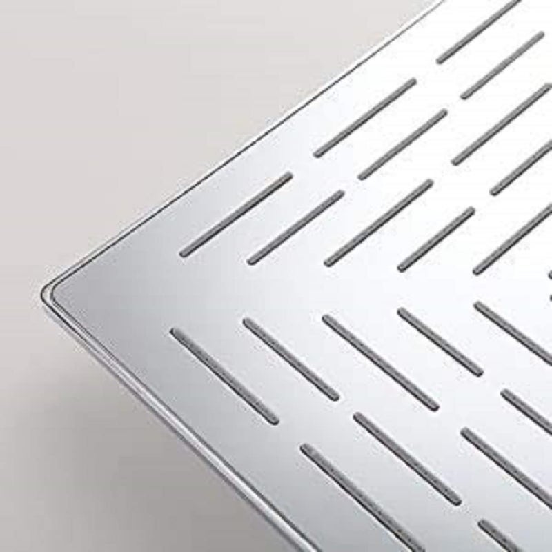 KYOTO (FOX) Wall Mounted CP Over Head Shower Stainless Steel 8"X8" inch Without Arm High Pressure Water Saving Filtered Adjustable Rainfal & Rain Spray Overhead Shower for Bathroom Accessories - Image 3