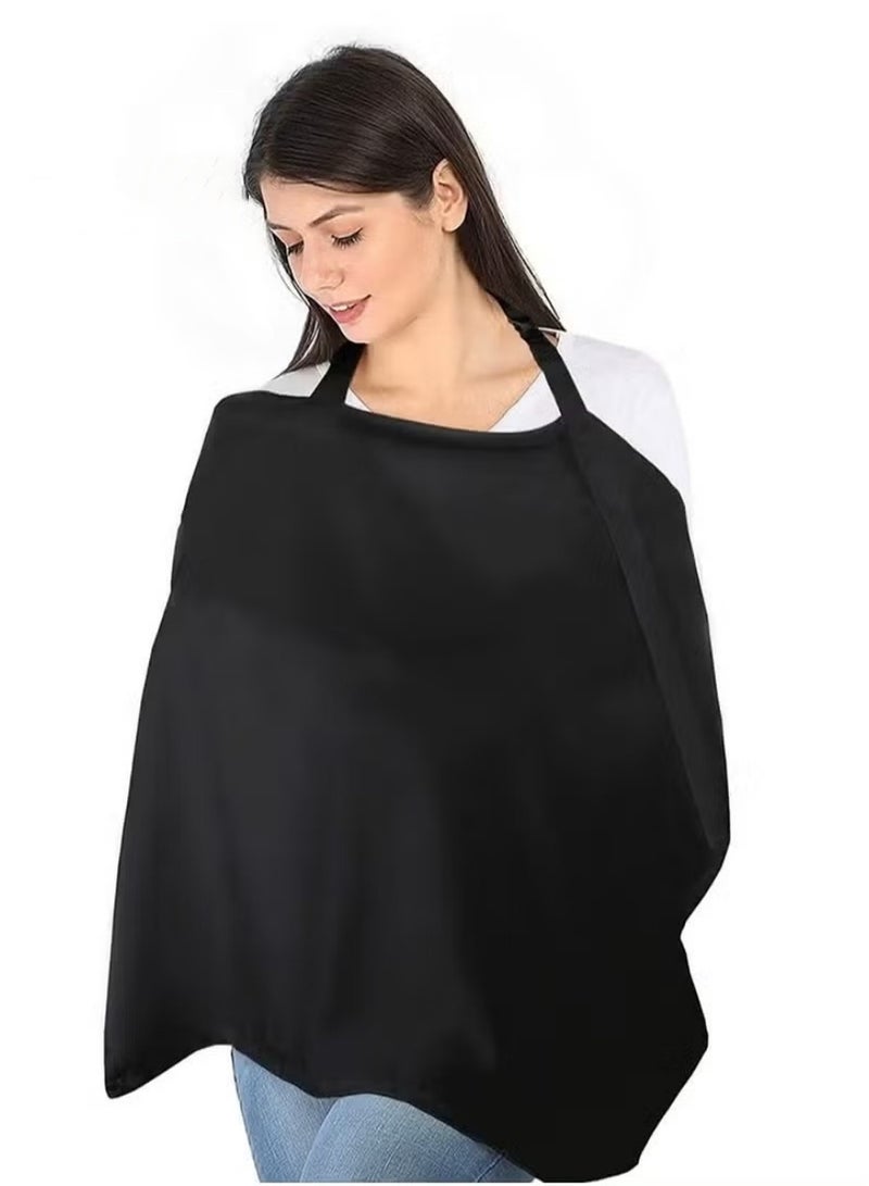 100 Organic Fabric Nursing Cover Lightweight Durable Breastfeeding Privacy Wrap Multiuse Burp Cloth  - Image 1