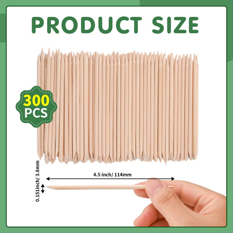 Ychelhr Wooden Wax Sticks Eyebrow Lip Nose Waxing Sticks Small Wax Spatulas Applicator Wood Craft Sticks for Hair Removal and Smooth Skin Spa and Home Usage - Image 3