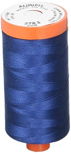AURIFIL USA 1,422yd-Medium Aurifil Mako Cotton Thread Solid 50wt 1422yds, Medium Delft Blue - Image 5