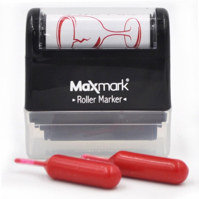 Fragile  Roller Stamp with Two Additional Red Ink Tubes