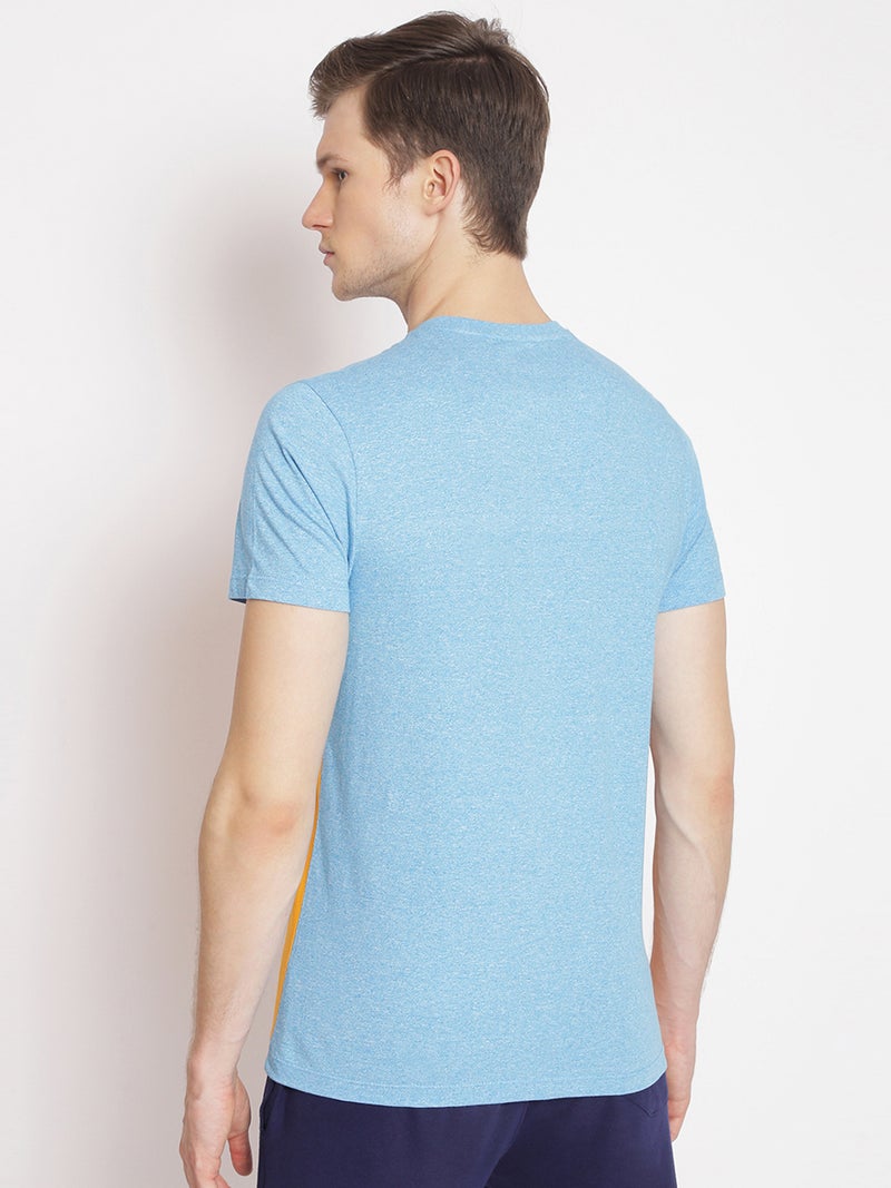 amswan PREMIUM COTTON COLOURBLOCK PRINTED HALF SLEEVE CREW NECK T-SHIRTS - Image 4