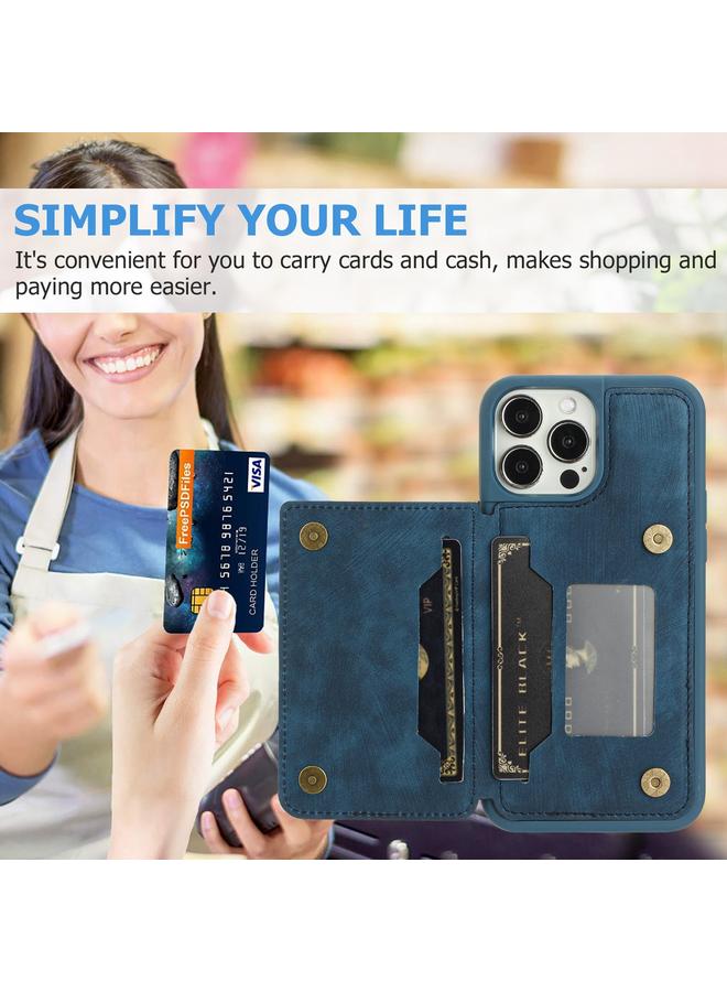 زبون جراب لهاتف iPhone 13 Pro Max Dream غطاء خلفي مغناطيسي مع محفظة للبطاقات - Image 3