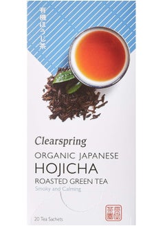 Clearspring Organic Japanese Hojicha Roasted Green Teabags 20 Sachets  - Image 1