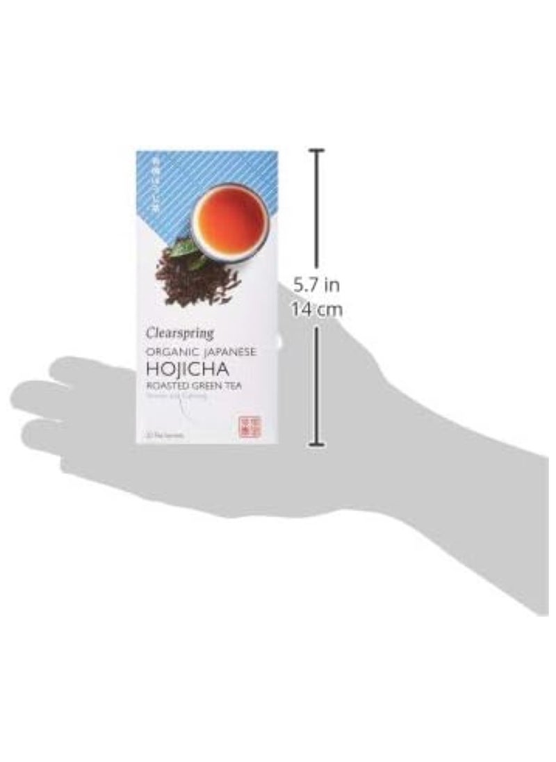 Organic Japanese Hojicha Roasted Green Teabags 20 Sachets