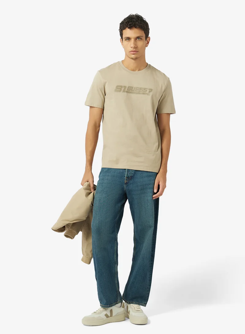 GUESS  Crew Neck Regular Fit T-Shirt for Men | Best Price UAE