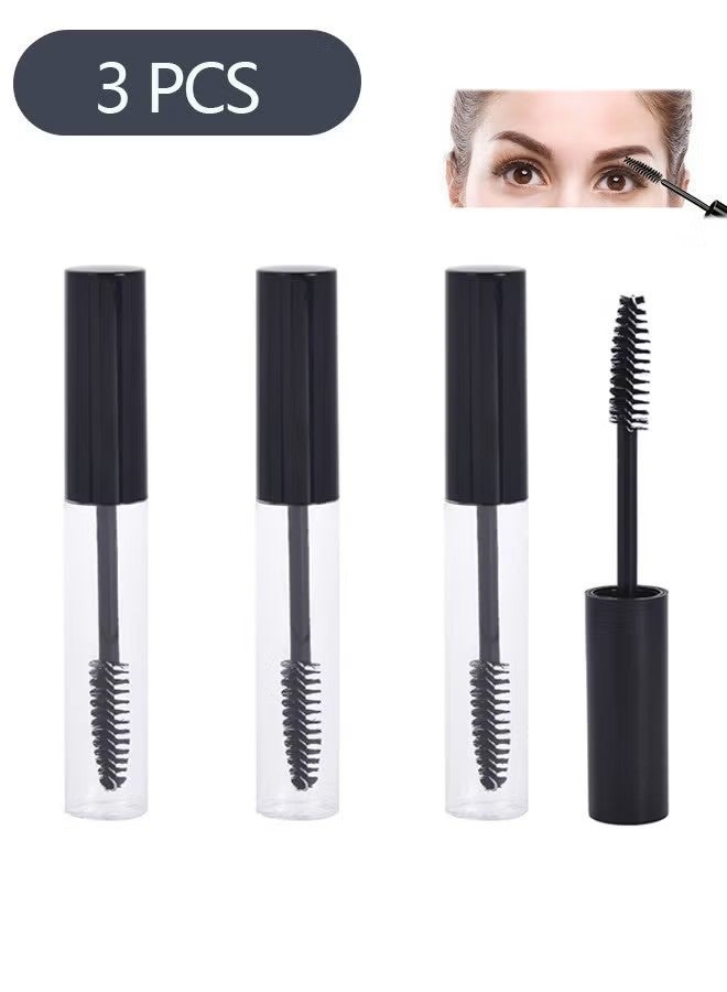 واي جيه 3 قطعة 10 مل تفريغ أنبوب ماسكارا مع عصا الرموش، زجاجة حاوية كريم الرموش للسفر للخارج - Image 1