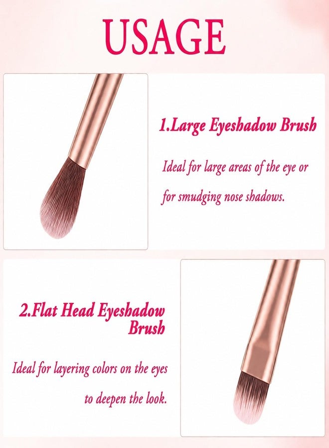 Keli 2 in 1 Dual Ended Eyeshadow Brush - Professional Blending & Precision Smudger Cosmetic Brush for Eye Makeup, Concealer, Eyebrow, Nose Contour, Soft Synthetic Bristles Brush for Women - Image 4