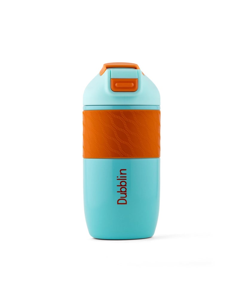 DUBBLIN Insta Stainless Steel Tea & Coffee Mug | Double Wall Vacuum Insulated Travel Mug with Handle & Leak-Proof Lid | Wide Mouth Tumbler Thermo Flask- Keeps Hot 6 Hrs & Cold 12 Hrs, 520ML- Blue - Image 1