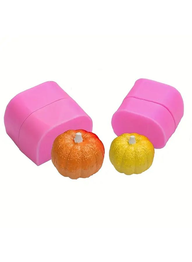 Large 3D Halloween Pumpkin Silicone Mold for Fondant Chocolate Candle Making - Image 5