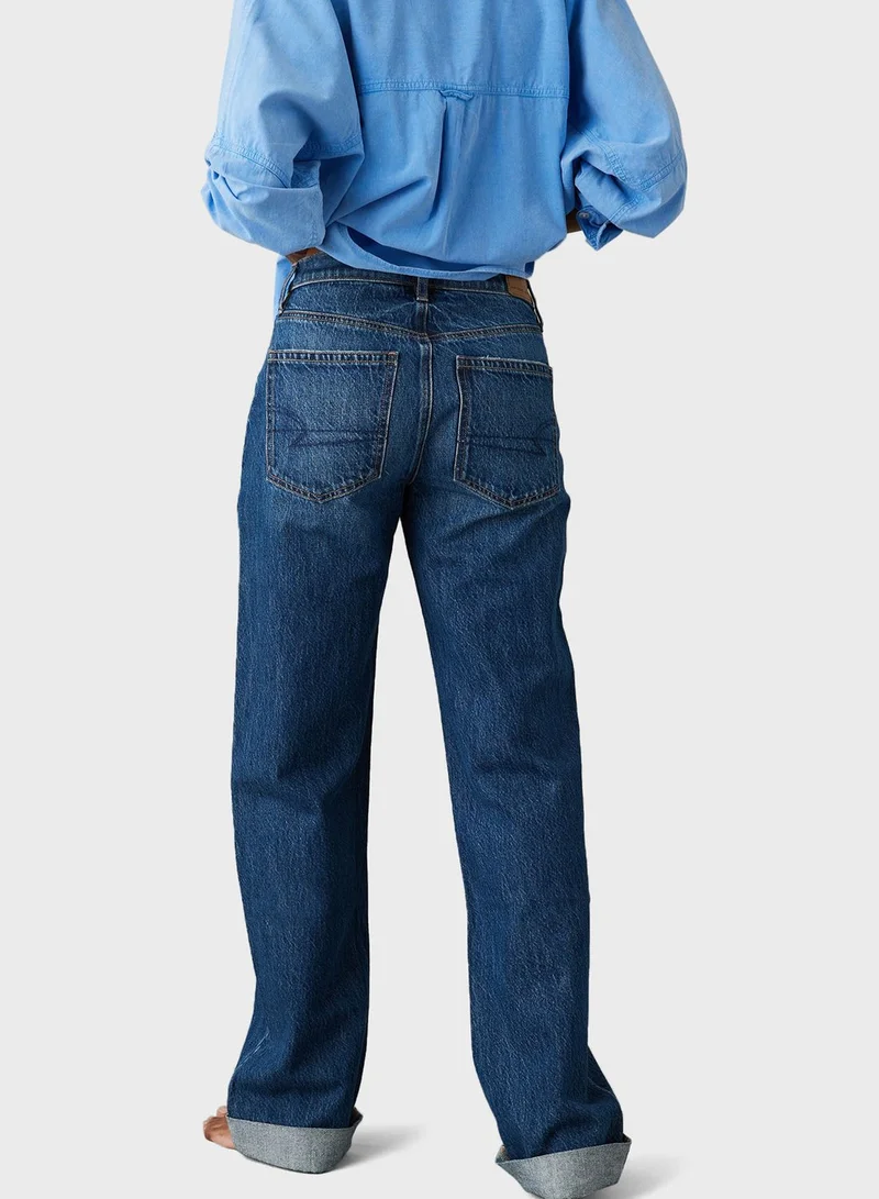 American Eagle Low Rise Straight Jeans