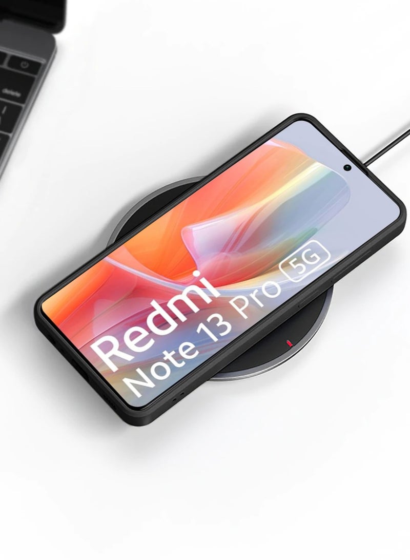 Techie Stylish TPU Silicone Back Cover Case for Xiaomi Redmi Note 13 Pro – Slim Fit Design, Smooth and Soft – Black - Image 3