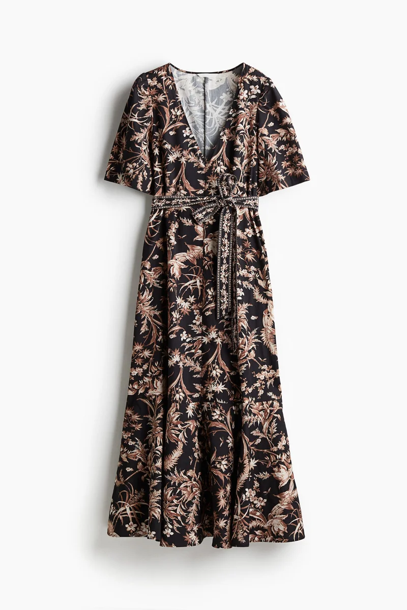 اتش اند ام فستان بحزام خصر