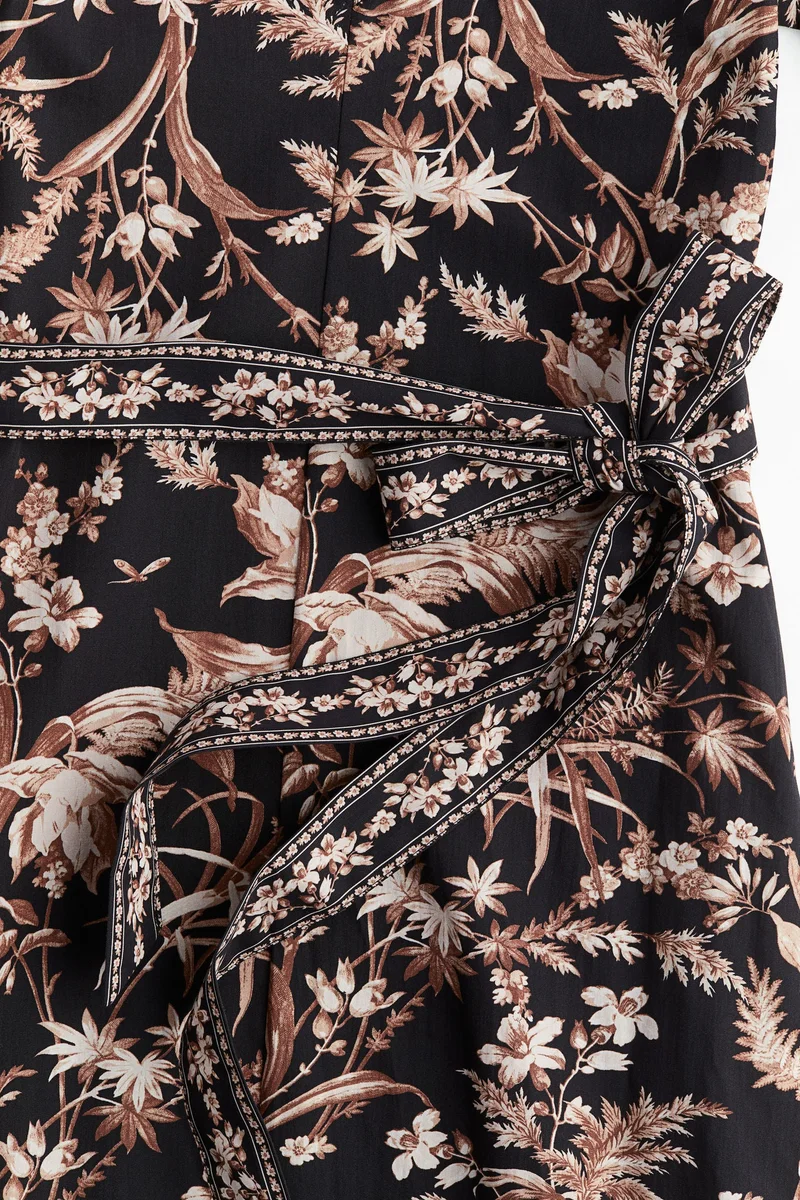 اتش اند ام فستان بحزام خصر