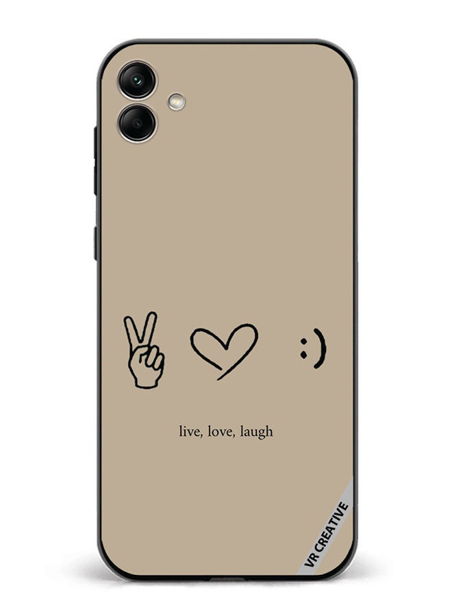 VR CREATIVE Protective Case Cover For Samsung Galaxy A04 Live Love Laugh Design Multicolour - Image 1