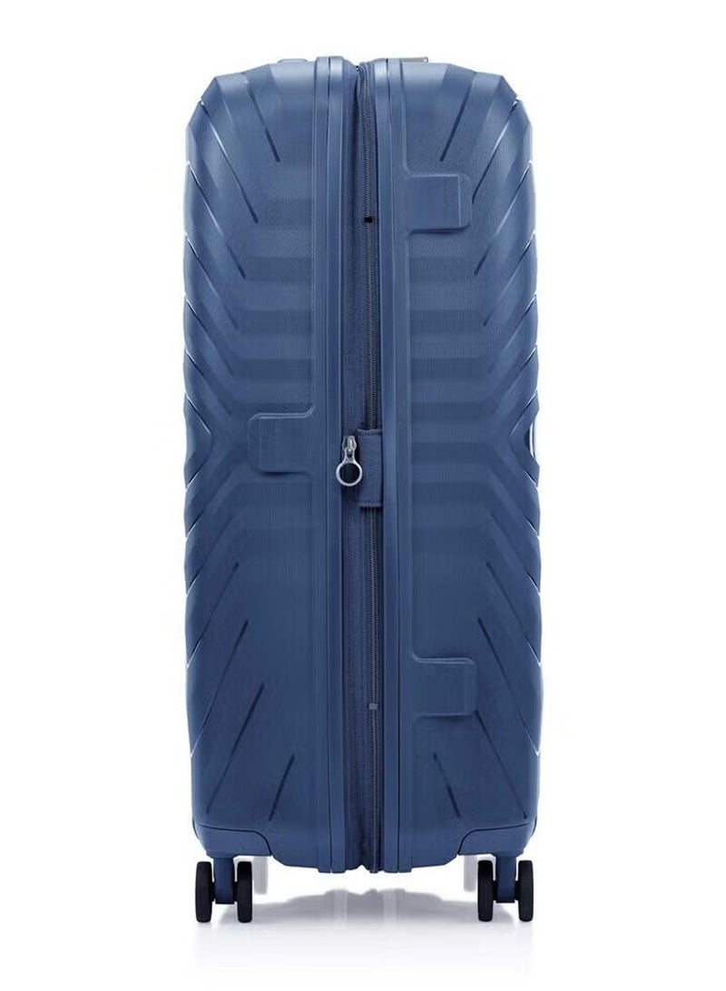 Samsonite Octolite Neo Suitcase Check-In Size 75 cm / 28 inch, 4 Spinner Wheels, Hard Top, Polypropylene, Blue|TSA Combination Lock|Expandable|Anti-Theft Secuirty Zipper|Inner Mesh Pocket - 3 Years International Warranty - Image 4