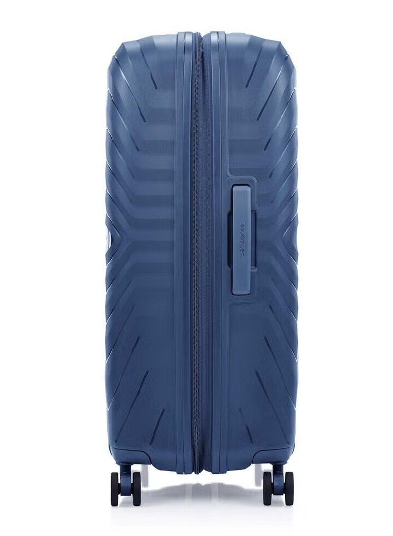 Samsonite Octolite Neo Suitcase Check-In Size 75 cm / 28 inch, 4 Spinner Wheels, Hard Top, Polypropylene, Blue|TSA Combination Lock|Expandable|Anti-Theft Secuirty Zipper|Inner Mesh Pocket - 3 Years International Warranty - Image 3