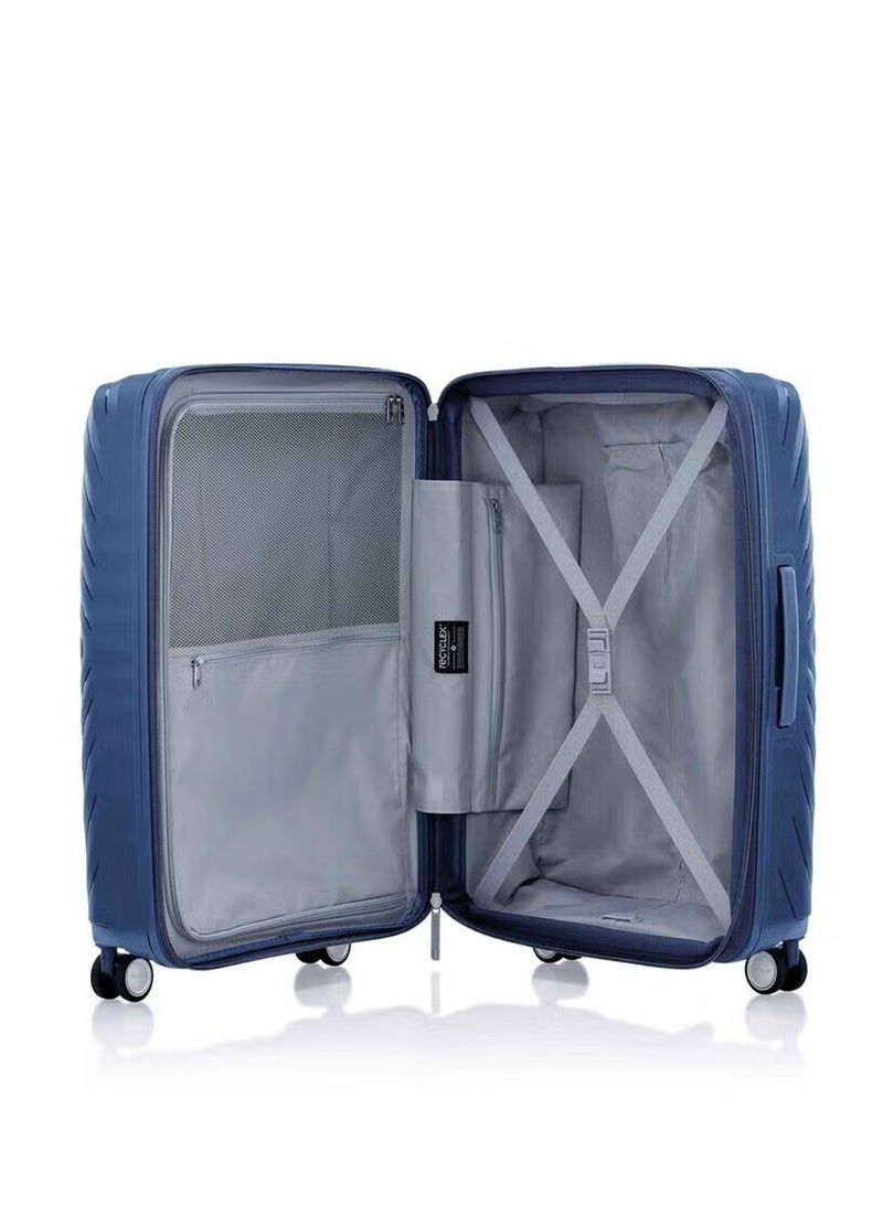 Samsonite Octolite Neo Suitcase Check-In Size 75 cm / 28 inch, 4 Spinner Wheels, Hard Top, Polypropylene, Blue|TSA Combination Lock|Expandable|Anti-Theft Secuirty Zipper|Inner Mesh Pocket - 3 Years International Warranty - Image 2
