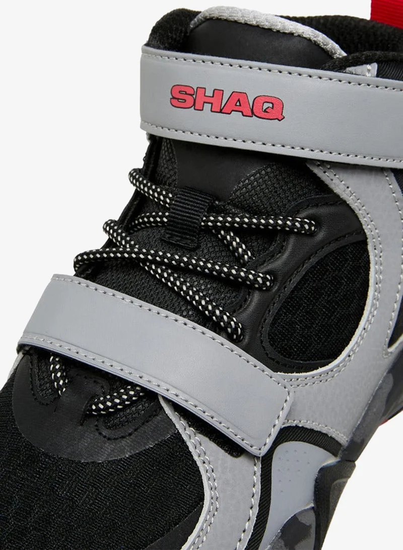 Shaq BLACK Boys Hook & Loop Basketball School Shoes for Men | Best Price UAE