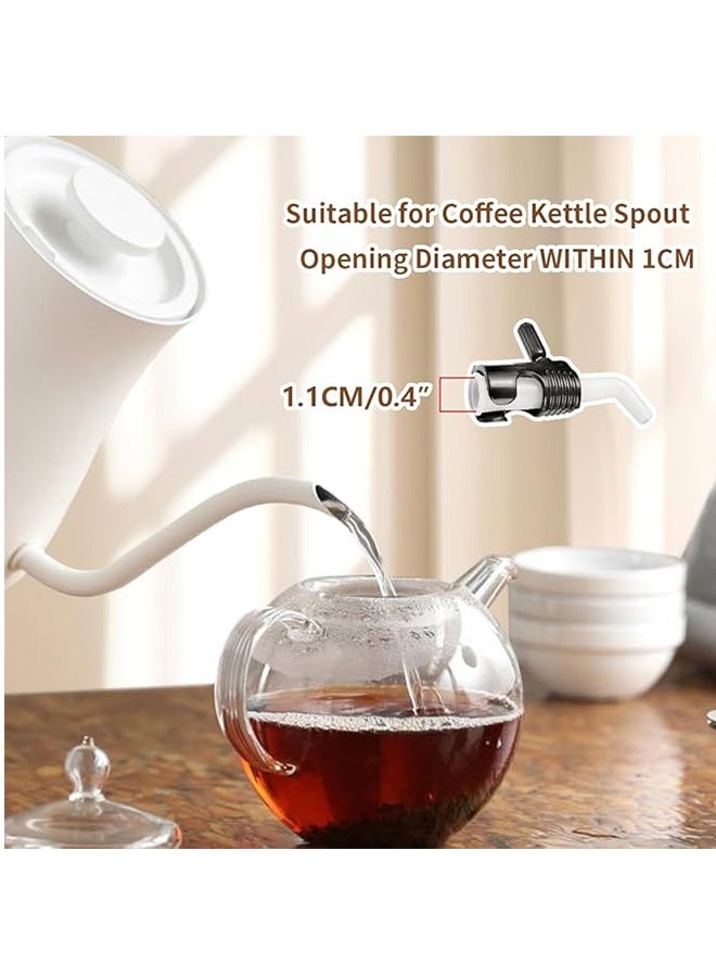 صب فوق غلاية القهوة قطرة-منفذ - قطرة ملحقات صانع القهوة، محول منفذ طويل، تدفق قابل للتعديل صب وعاء القهوة السيليكون - Image 4