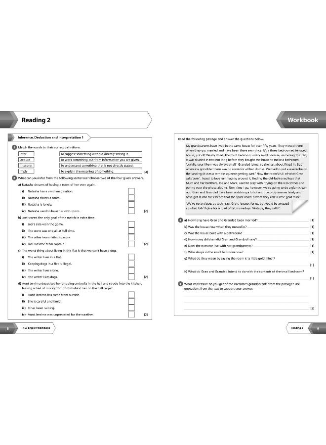 Ks3 English Workbook Ideal For Years 7 8 And 9 Collins Ks3 Revision By Collins KS3 Paperback - Image 4