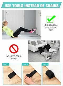 GROIC Sit Up Exercise Equipment, Hamstring Curl Strap Machine, Door Sit Up Bar for Home Gym or Home Workout Portable and Adjustable Workout Bar and Sit Up Foot Holder  - Image 5