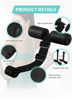 GROIC Sit Up Exercise Equipment, Hamstring Curl Strap Machine, Door Sit Up Bar for Home Gym or Home Workout Portable and Adjustable Workout Bar and Sit Up Foot Holder  - Image 2
