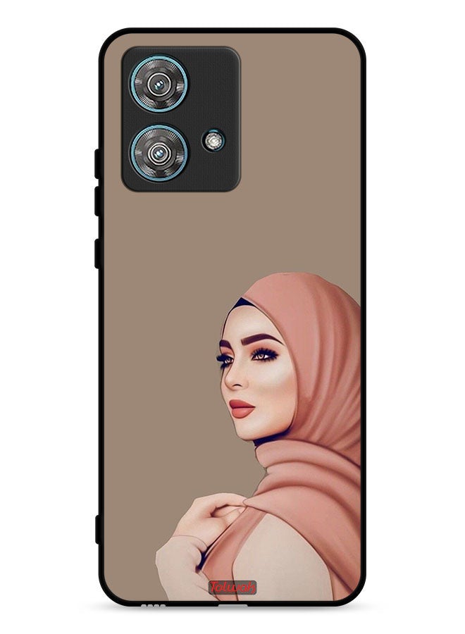 Tolwak Motorola Edge 40 Neo 5G Protective Case Cover Beautiful Hijab Girl - Image 1