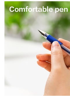 Deli Deli Blue Gel Pen Pack of 12 Ideal for Student Office Use  - Image 2