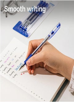 Deli Deli Blue Gel Pen Pack of 12 Ideal for Student Office Use  - Image 3