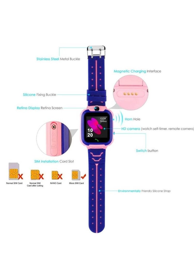 Generic - Kids Phone Watch With Sim Card Slot Working On Android And Ios Waterproof - Image 1