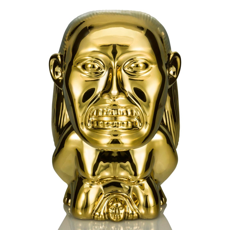 Geeki Tikis Indiana Jones and the Raiders of the Lost Ark Golden Idol Ceramic Mug Party Cocktail Tumbler For Liquor and Beverages Holds 24 Ounces