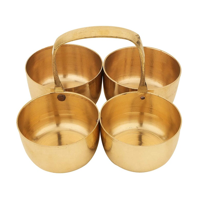 GUG 100% Pure Brass Chopda Chandan Roli Chopda, Chawal-Akshat-Haldi, Kumkum Box Chopda for Gift and Pooja Decorative Purpose Item - Image 5