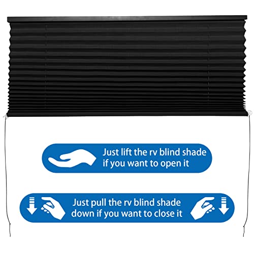 NOVINO RV Blinds for Camper Window,RV Shades Camper Blinds for Travel Trailers,Motorhome Pleated Window Shades-26 W x 24" L - Image 5