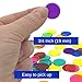 MR CHIPS Plastic Bingo Chips for Games 1000 Count Bag Solid and Transparent Colors Counting Red 34 Inch - Image 4