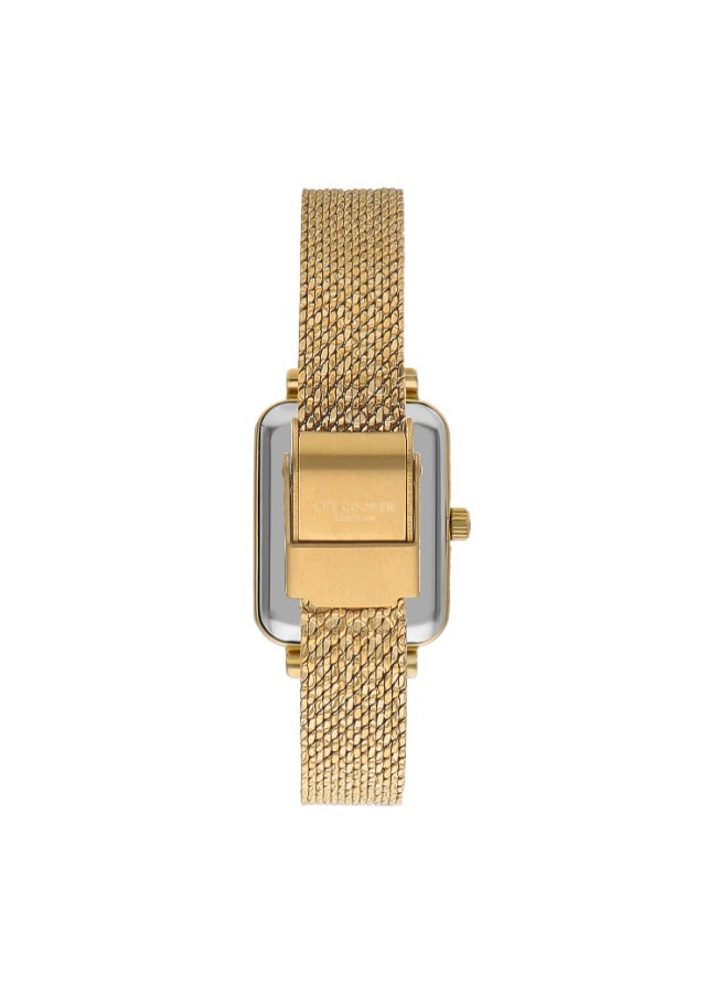 Lee Cooper Lee Cooper LC07815.120 Women's Analog Display Watch & Mesh Strap Gold  - Image 3