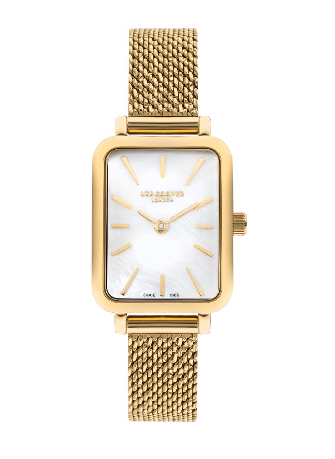 Lee Cooper Lee Cooper LC07815.120 Women's Analog Display Watch & Mesh Strap Gold  - Image 1
