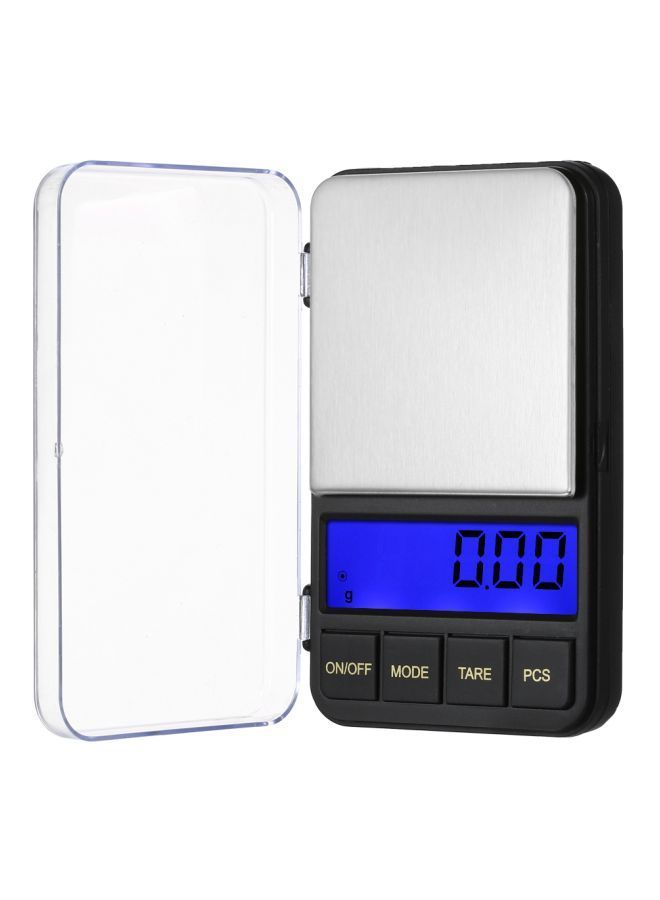 NIBEMINENT Portable Electric Digital Kitchen Scale Black/Clear/Silver 12.2x2.3x7centimeter - Image 1