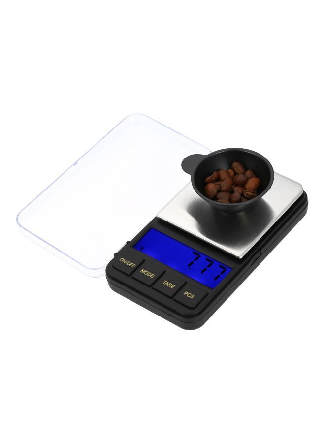 NIBEMINENT Portable Electric Digital Kitchen Scale Black/Clear/Silver 12.2x2.3x7centimeter - Image 4