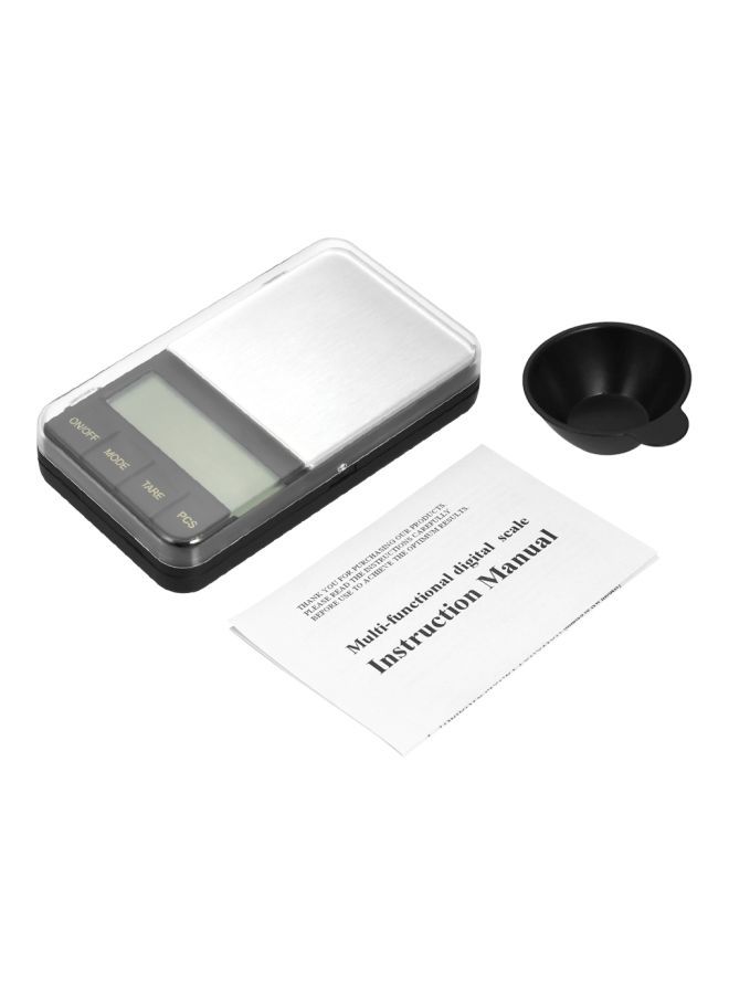 NIBEMINENT Portable Electric Digital Kitchen Scale Black/Clear/Silver 12.2x2.3x7centimeter - Image 3