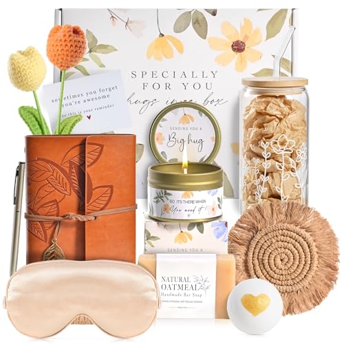 VKTASIMK Gifts for Women Get Well Soon Gifts Basket for Women Self Care Thinking of You Care Package Gift Basket Unique Valentines Day Gift for Women Wife Her Girlfriend Mom Sister Grandma - Image 1