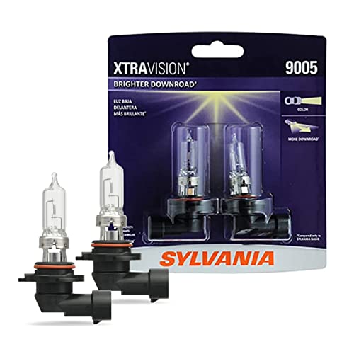 مصباح هالوجين أمامي SYLVANIA 9005 XtraVision يحتوي على 2 مصباح