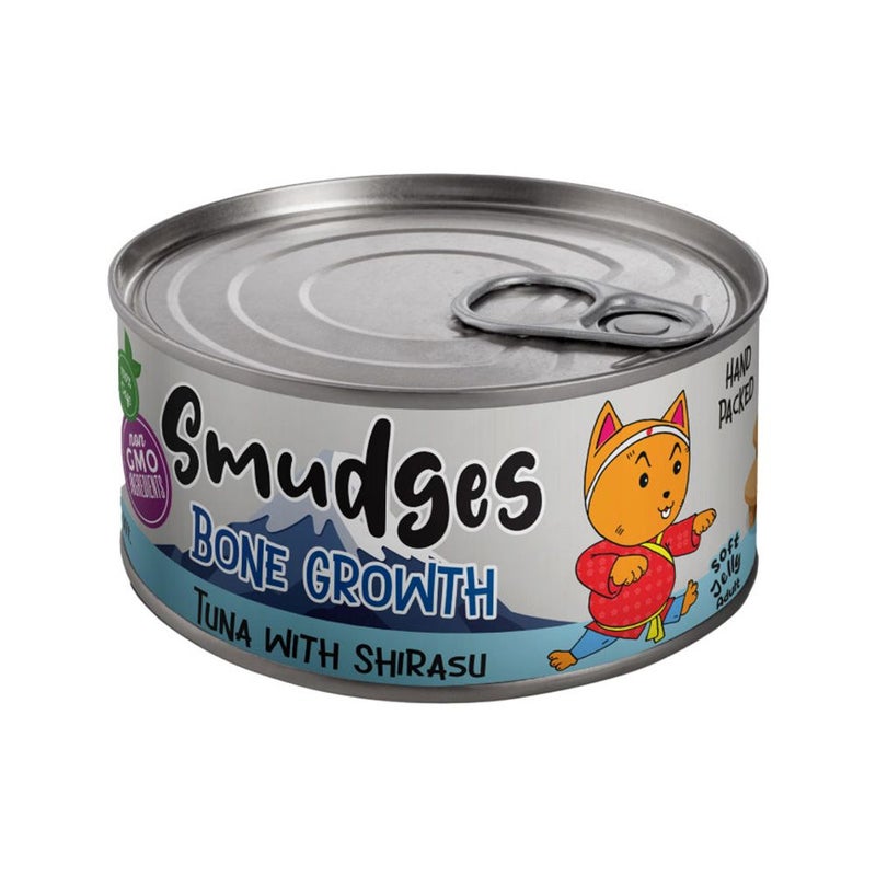 Smudges Adult Cat Tuna Flakes With Shirasu in Soft Jelly 80g