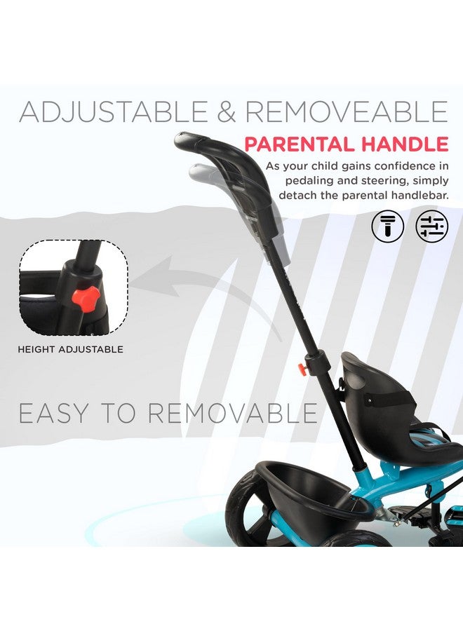 BAYBEE Baybee Baby Tricycle for Kids, Smart Plug & Play Kids Cycle with Eva Wheels, Bell, Storage Baskets & High Backrest | Kids Tricycle Trike | Baby Cycle for Kids 2 to 5 Years Boy Girl (Trixg Pro Blue) - Image 5