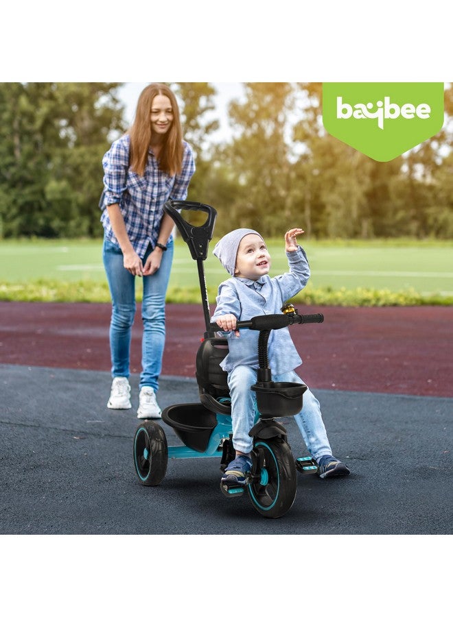 BAYBEE Baybee Baby Tricycle for Kids, Smart Plug & Play Kids Cycle with Eva Wheels, Bell, Storage Baskets & High Backrest | Kids Tricycle Trike | Baby Cycle for Kids 2 to 5 Years Boy Girl (Trixg Pro Blue) - Image 2